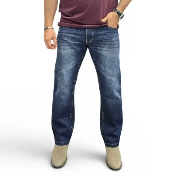 Buy Semi Bootcut Jeans In Raw Indigo online at best price | 127