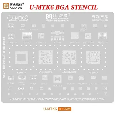 Amaoe U-MTK6 CPU Stencil For MT6893Z/ MT6891Z/ MT6889Z