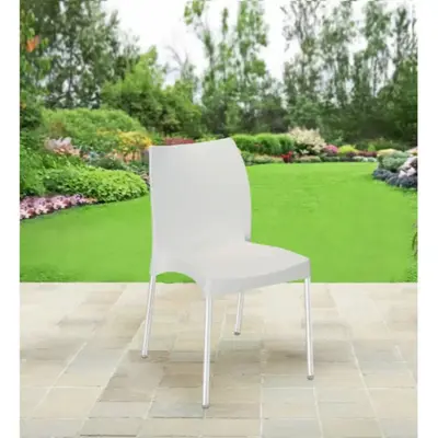 Buy Nilkamal Novella 07 Without Arm Chair White online at best