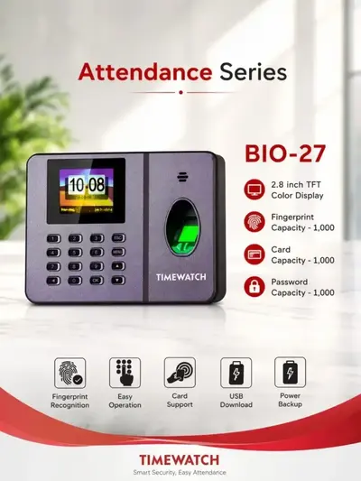 Bio 27 TimeWatch Biometric Attendance Machine