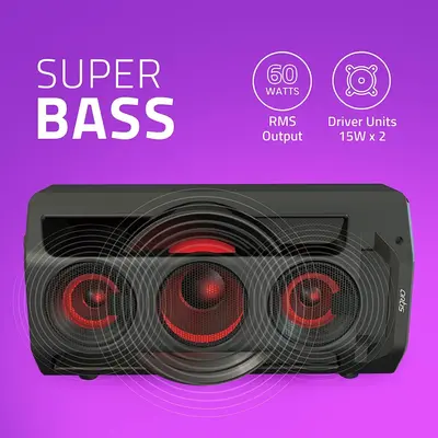 Buy Artis BT707 60W Wireless Bluetooth Party Speaker with EQ Mode