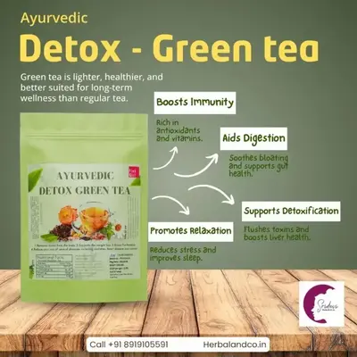 Detox green tea with 17+ herbs