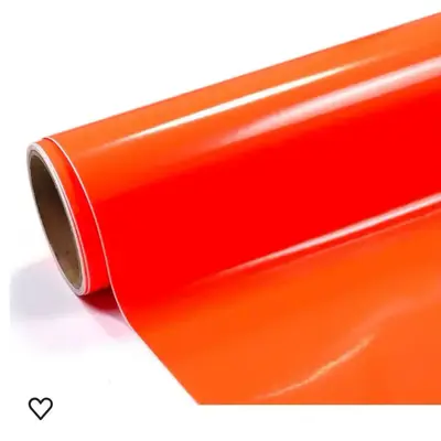 IMPORTED ORANGE VINYL 24 INCH PER METER | Creative Products
