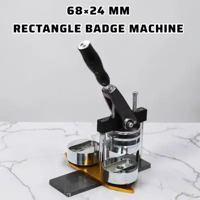 68 x 24 MM RECTANGLE BADGE MAKING MACHINE |Creative Products