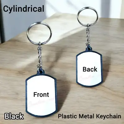 PLASTIC METAL KEYCHAIN CYLINDRICAL | Creative Products