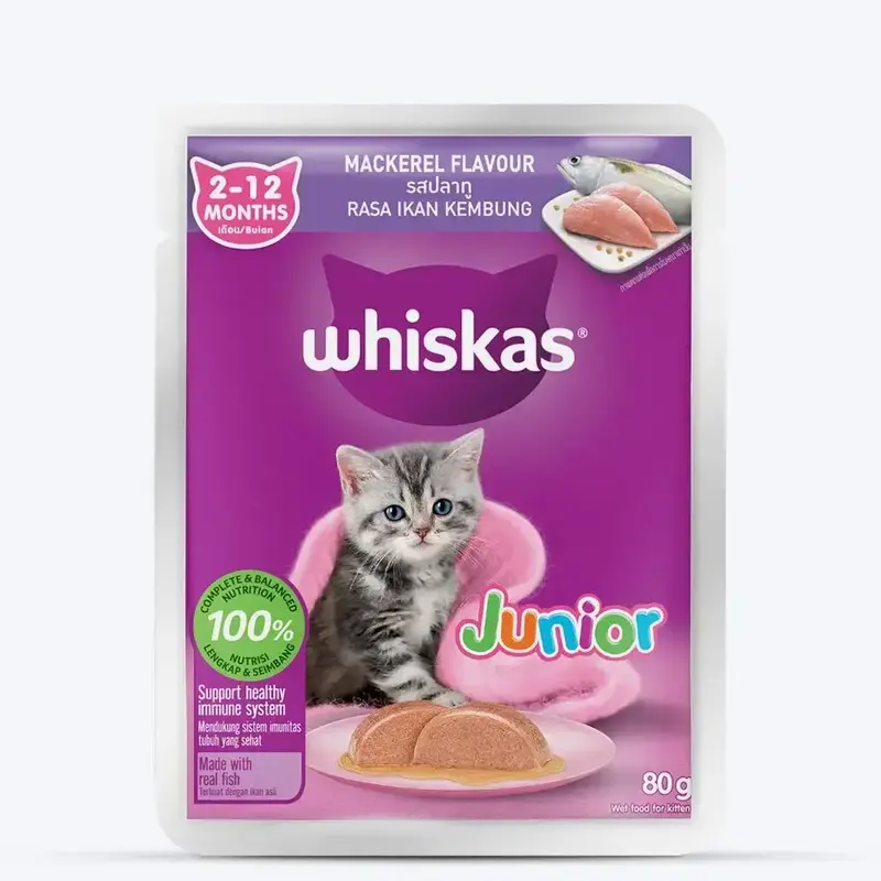 Buy Whiskas kitten Mackerel gravy online at best price