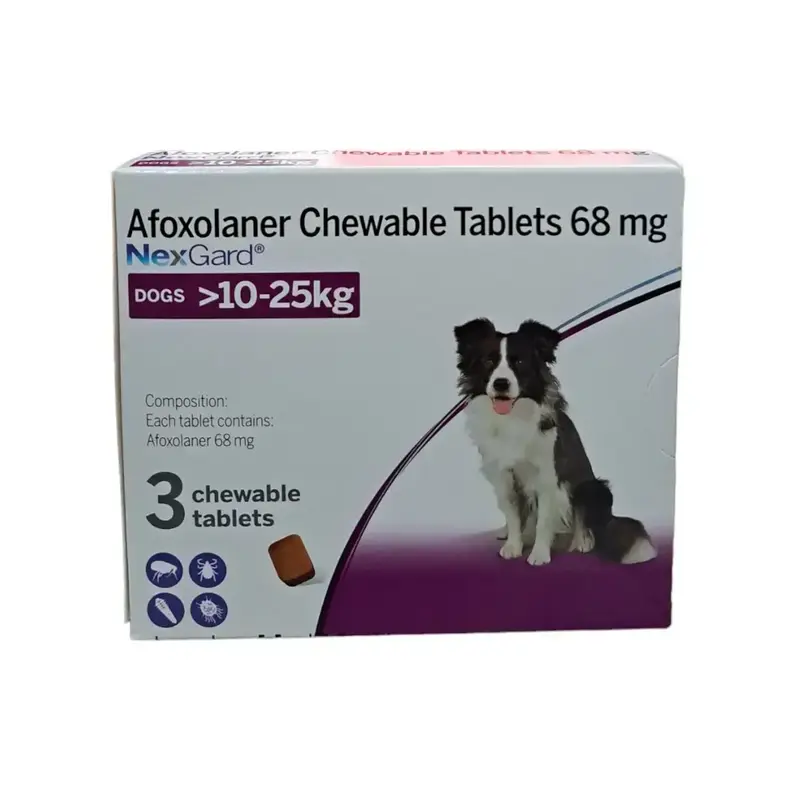 Nexgard 10 To 25kg Chewable Tablets tablets