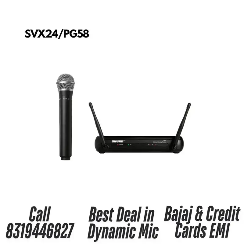 Buy Shure SVX24/PG58 Vocal Wireless System online at best price