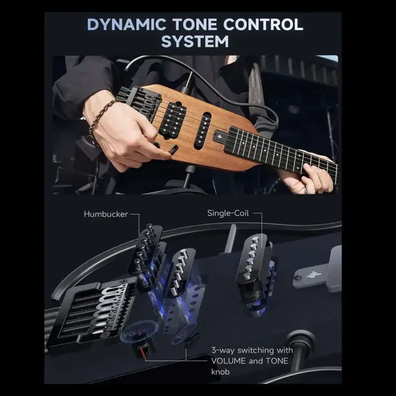 Buy Donner HUSH X Electric Guitar Kit Natural From RDX Music Store