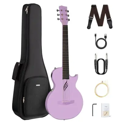 BuyEnya Nova GO SP1 Transacoustic Guitar Purple Color