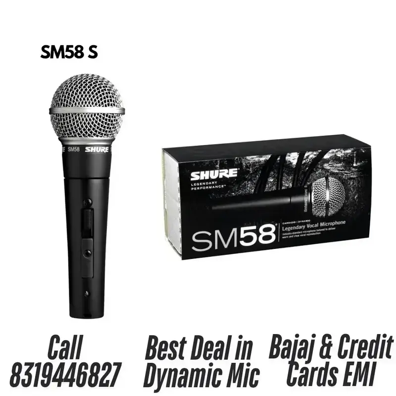 Buy Shure SM58S Dynamic Vocal Microphone Professional Quality