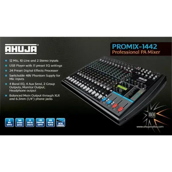 Buy Ahuja PROMIX1442 Audio Mixer online at best price | RDX Music