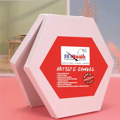 Hexagon Canvas | Hexagon Shape Canvas | Stretched Canvas