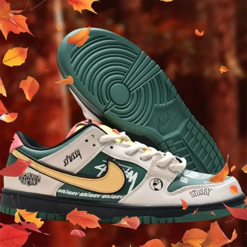 Buy *NIKE SB DUNK STUSSY JUST DO IT* online at best price | Ashish