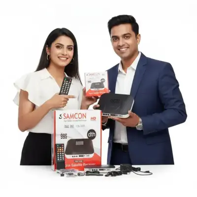 SAMCON MPEG-4 Full HD Box | 150+ Free TV Channels