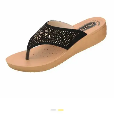 Flite Slippers Inblu Ladies Chappals Black Inblu Casual Ladies