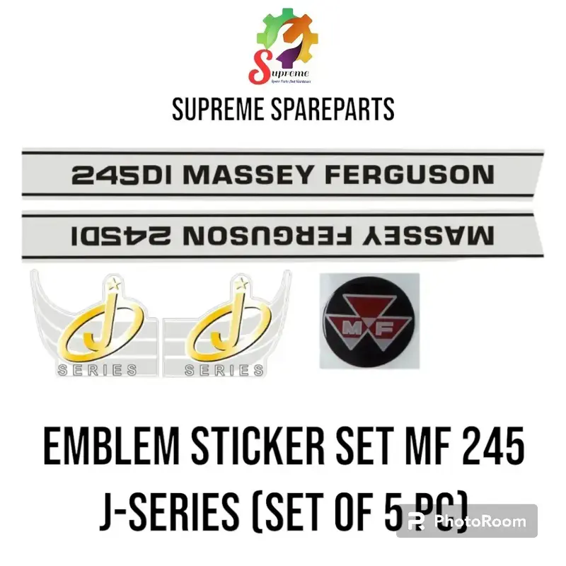 Autocollant Latéral Pour Capot Massey Ferguson 245 - Stickers Tracteur