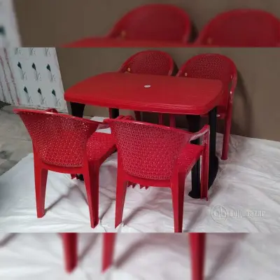 Buy Plastic Dinning Table With Chairs online at best price gb Furniture