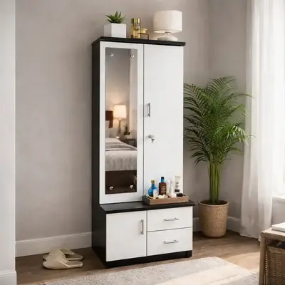 Buy GB Furniture Revolving Dressing Table with Mirror and Storage Onlin