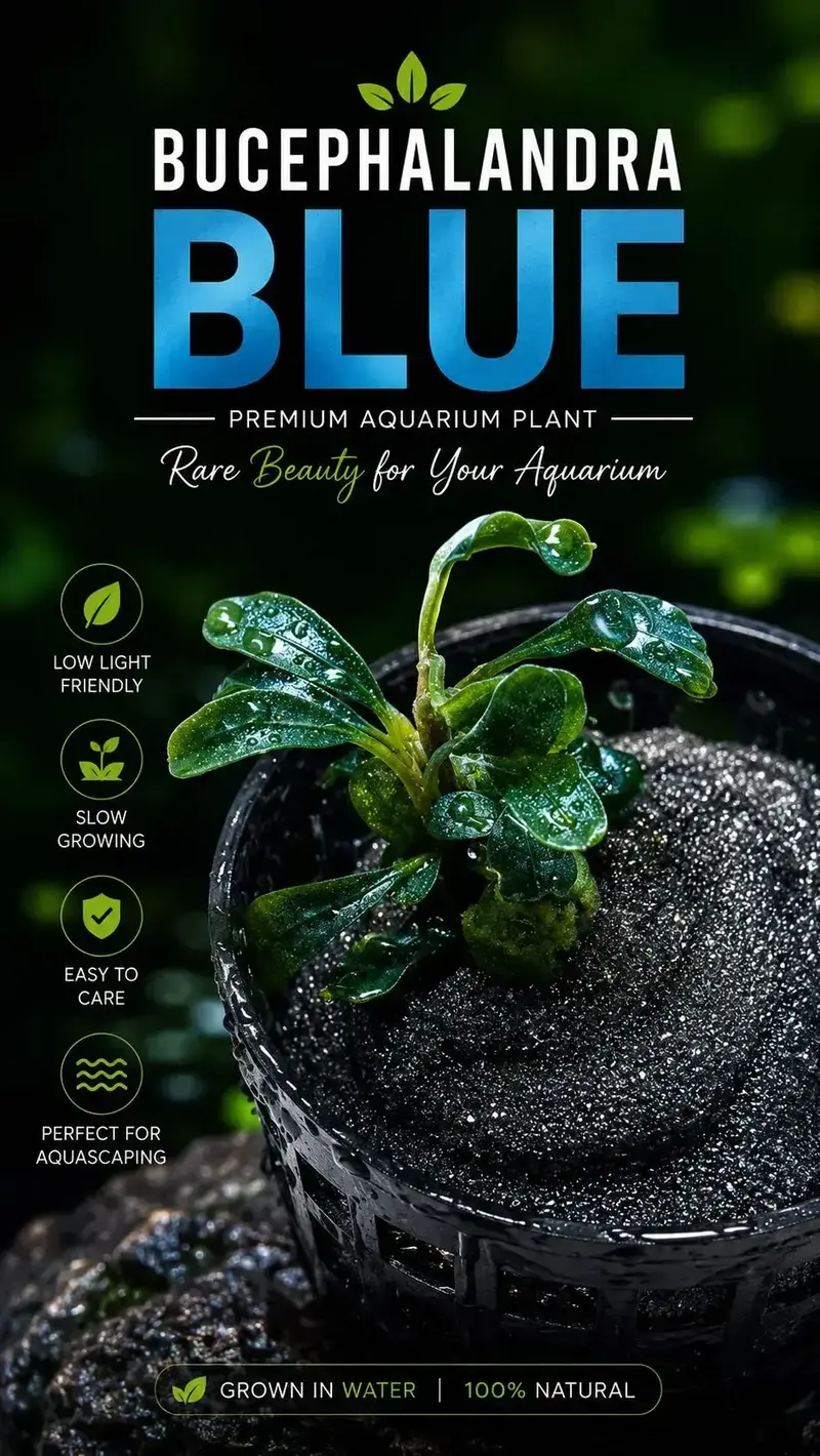Buy Bucephalandra Blue online at best price | GreenMoss Aquarium