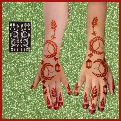 Image Baby Moon Stencil For Eid