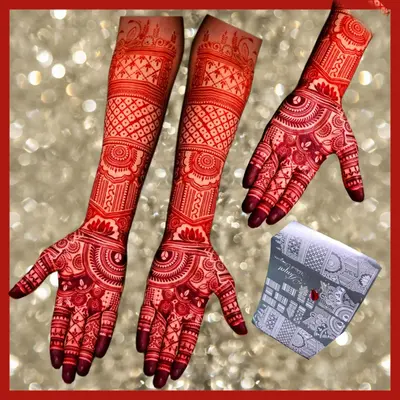 Image Full Hand Bridal Stencil