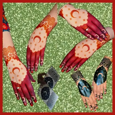 Image Chand Henna Sticker