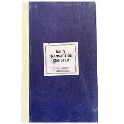 Cash Transaction Register