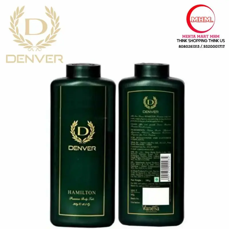 Buy DENVER HAMILTON PREMIUM BODY TALC 300 G) BUY GET FREE