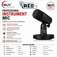 SLV iM57 Wired Dynamic Microphone | Clear Sound & Noise |
