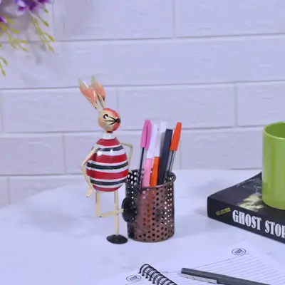 Buy Metal Rabbit Pen Stand online at best price Heavenly Handmade