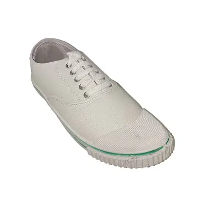 Buy White School Shoe Canvas online at best price Royal Craft Footwear  Designs