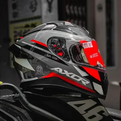 Buy Axor apex turbine red black helmet online at best price THE