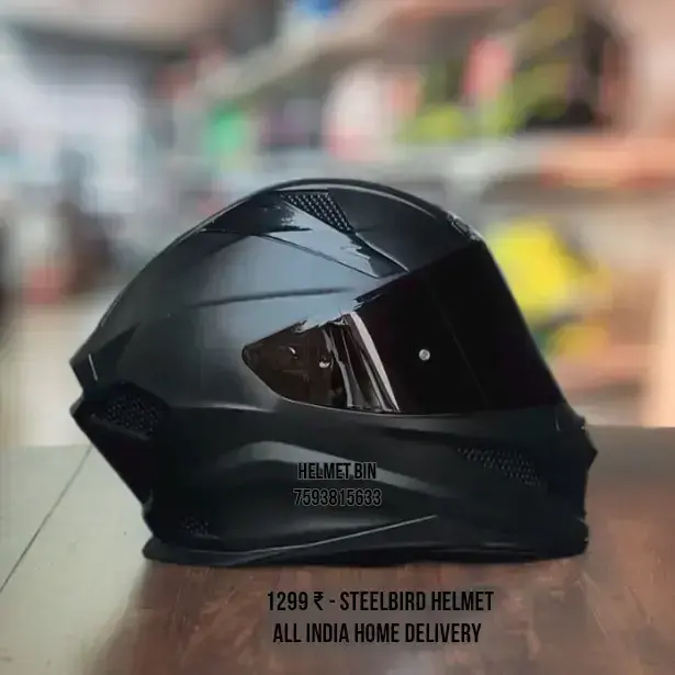 Buy Steelbird Sbh 25 Sharp Sba 20 Fighter Sbh 57 Black matt Helmet