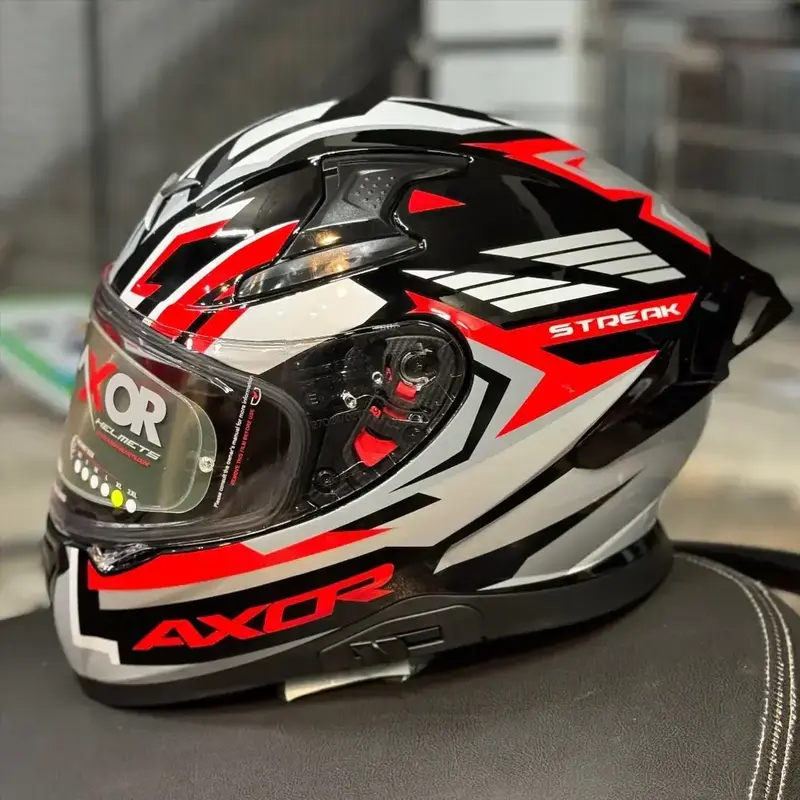 Axor streak trance marvel veom red apex helmet Small