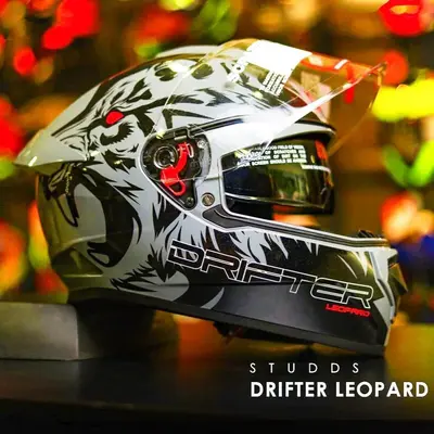 Buy studds Helmet Thunder Drifter Raider Trooper Leopard Rampage - Main Image