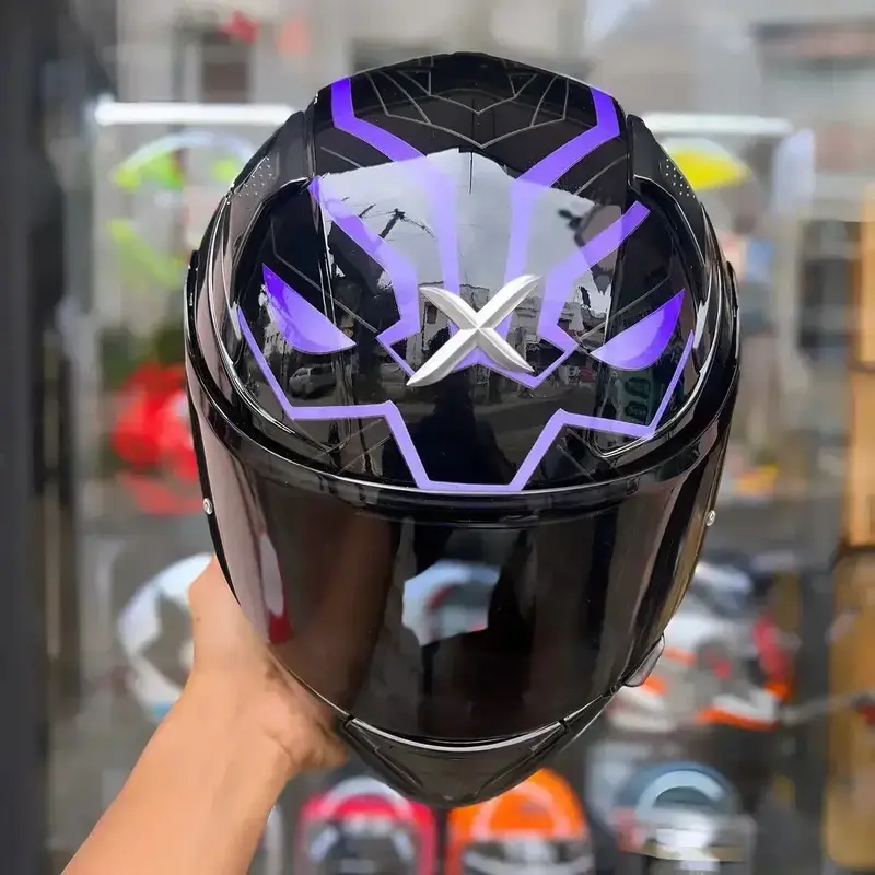 Buy Axor Black Panther prism deadpool Blue Helmet online at best