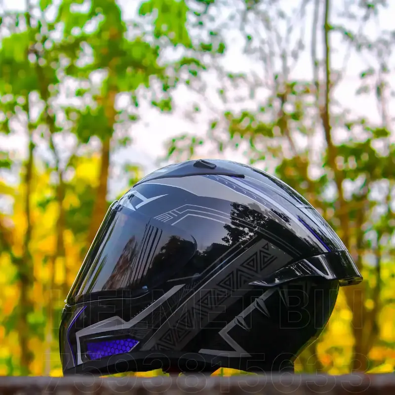 Black Vega Axor Helmet Visor X-Cross Dual Visor Helmet