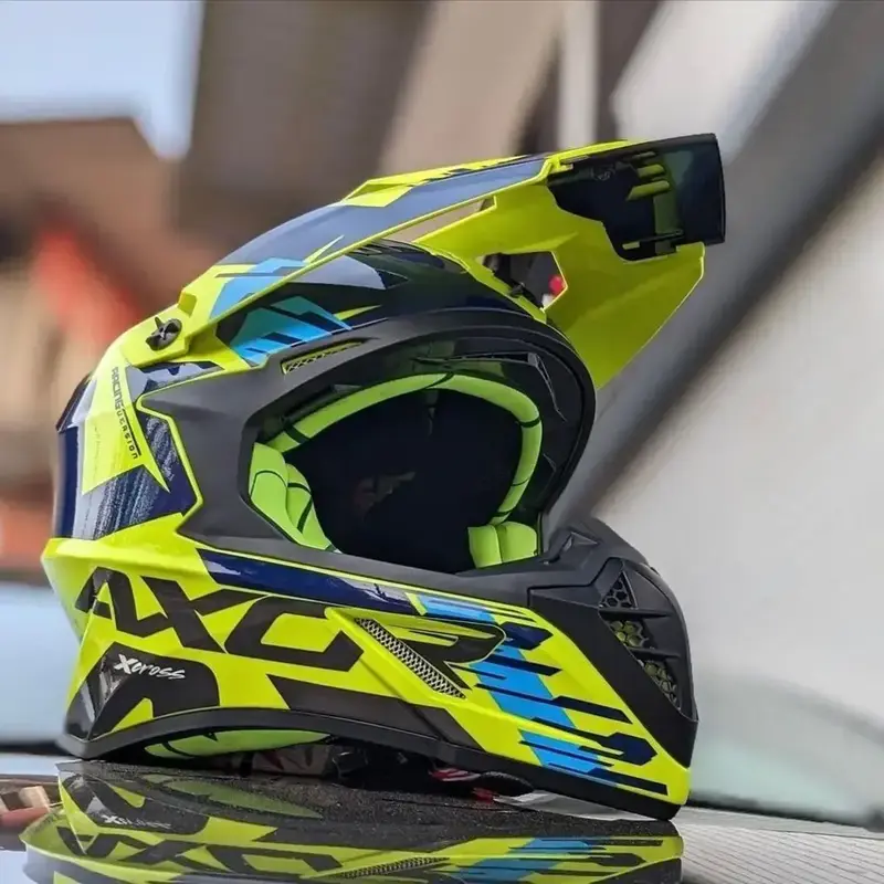 Axor motocross helmet x cross x1 speedometer flagstaff green off road  Small