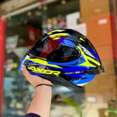 Buy Axor streak trance marvel veom blue apex helmet online at best