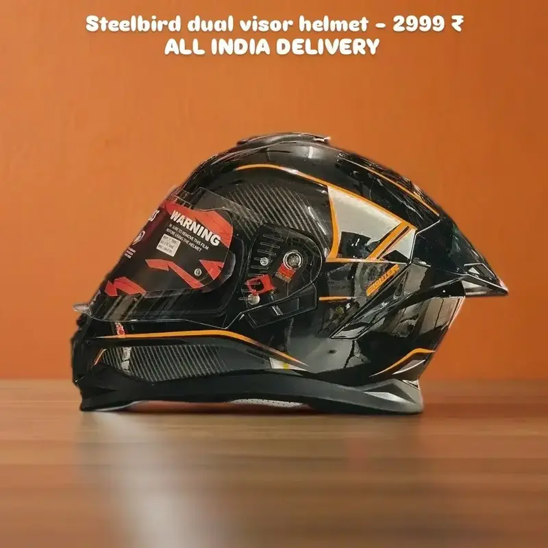 Buy Steelbird FIGHTER SBH 57 SBH 25 SHARP SBA 20 black orange