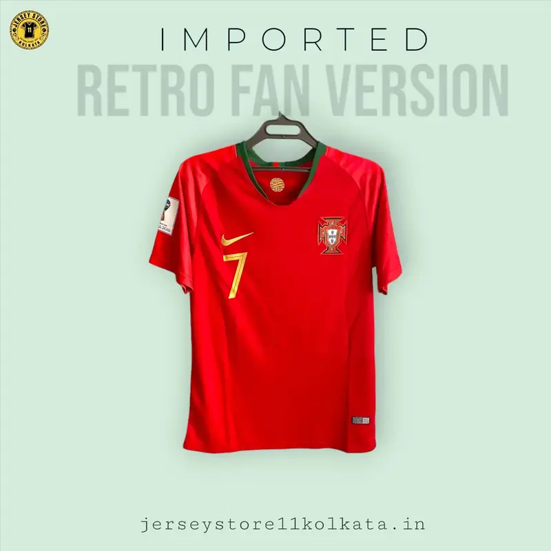 Buy PORTUGAL WORLD CUP 2018 HOME KIT IMPORTED RETRO FAN VERSION