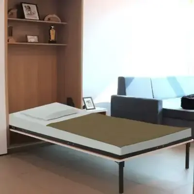 Single Bed Foldable Cot To Wall Buy Spinecure Mattress Metal