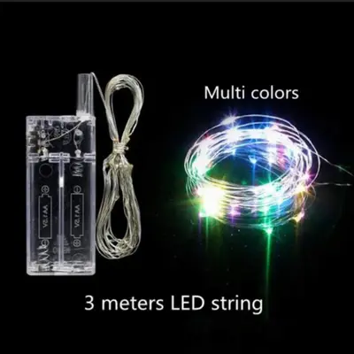 Buy LED Light Multi color 50leds Length 3m / 10ft (multi) online at ...