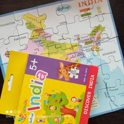 Buy Mini India Map Puzzle online at best price | Namma kutties kadai