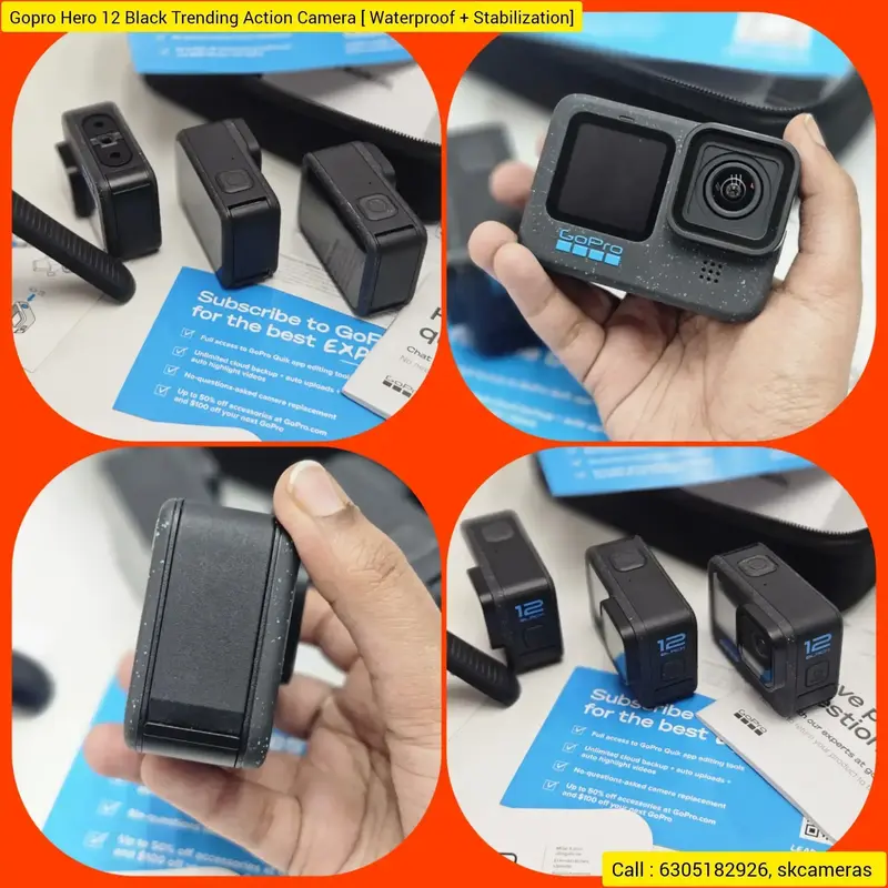 Gopro Hero 12 Black Trending Action Camera Waterproof Stabilization]for  Sale
