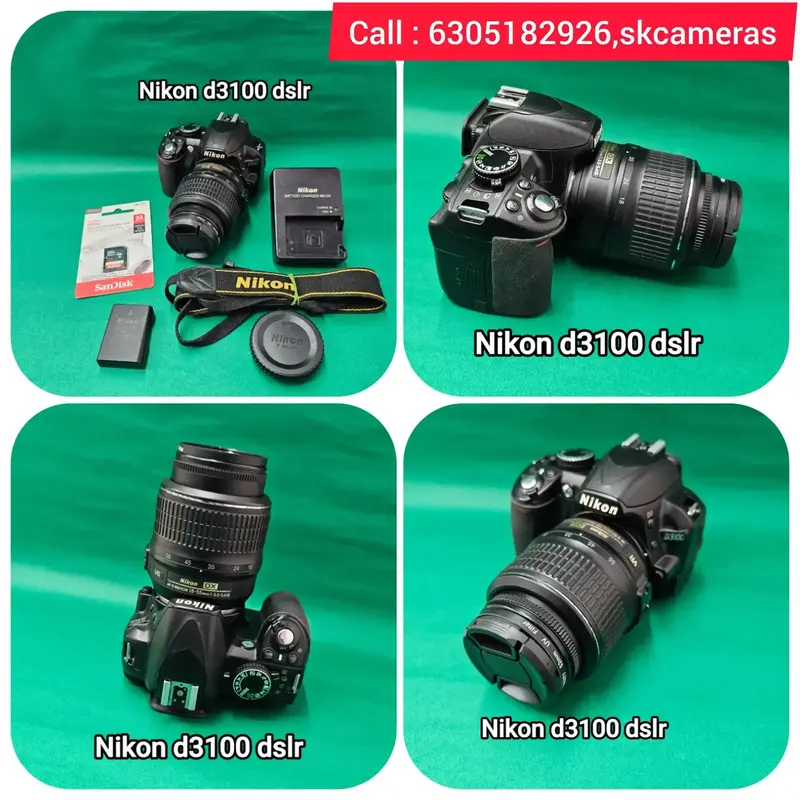 Buy Entry-Level Nikon D3100 DSLR 18-55mm Lens – Learn - Main Image