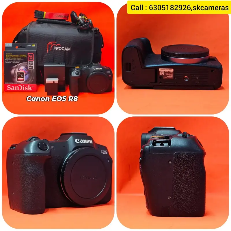 Buy Canon EOS R8 Body Only – Professional Full-Frame Mirrorless