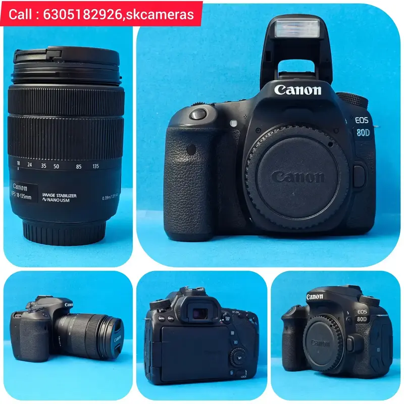 Buy Canon EOS 80D + EF-S 18-135mm IS USM Lens – Complete