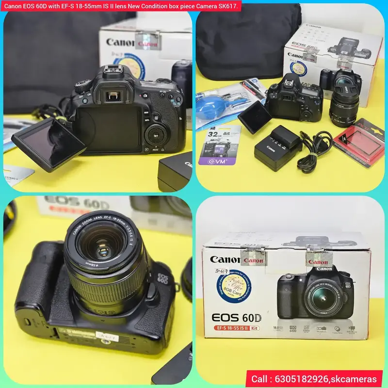 Buy Canon EOS 60D with EF-S 18-55mm IS II lens New Condition box 